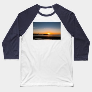 North Sea sunrise at the mouth of the River Blyth Baseball T-Shirt